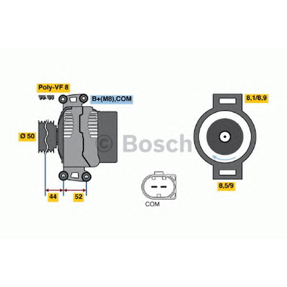 Zdjęcie Alternator BOSCH 0986047810