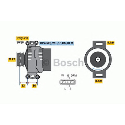 Zdjęcie Alternator BOSCH 0986047820