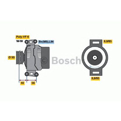 Zdjęcie Alternator BOSCH 0986047840