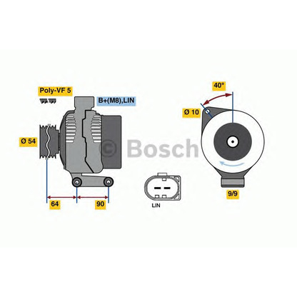 Foto Alternatore BOSCH 0986047930