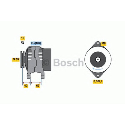 Photo Alternator BOSCH 0986049051