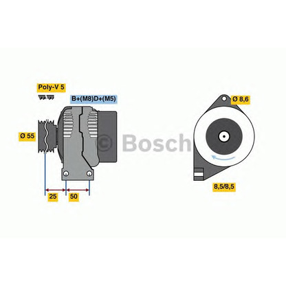 Фото Генератор BOSCH 0986049540