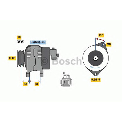 Photo Alternator BOSCH 0986080260