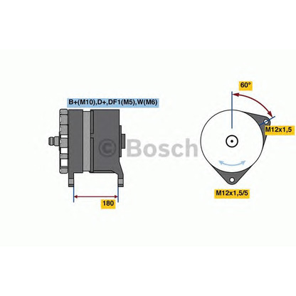 Zdjęcie Alternator BOSCH 0986080360