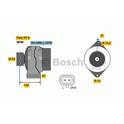 Foto Alternador BOSCH 0986080380