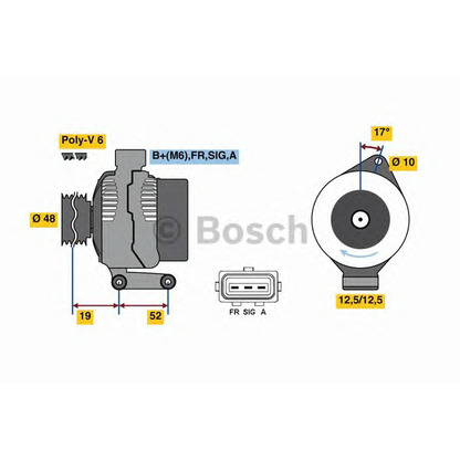 Фото Генератор BOSCH 0986080440