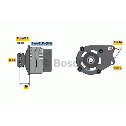 Photo Alternator BOSCH 0986080490