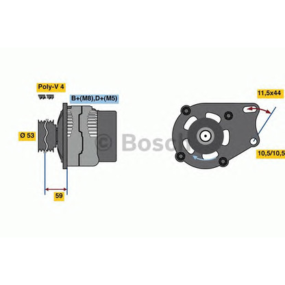 Zdjęcie Alternator BOSCH 0986080540