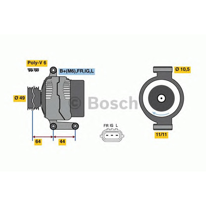 Foto Alternatore BOSCH 0986080610