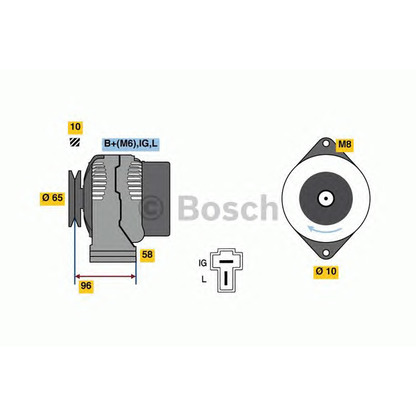 Foto Alternador BOSCH 0986080620