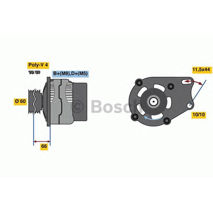 Foto Alternador BOSCH 0986080670