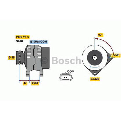 Foto Alternador BOSCH 0986080710