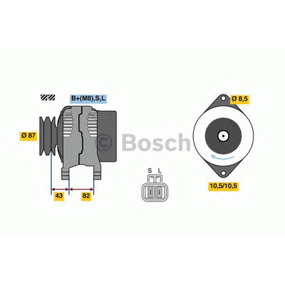 Photo Alternator BOSCH 0986080860