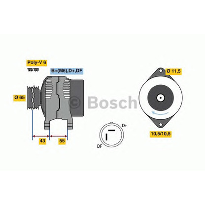 Photo Alternator BOSCH 0986081280