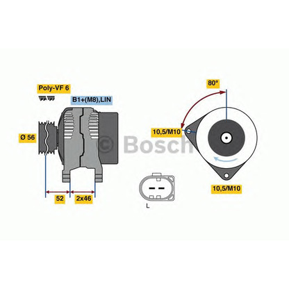 Photo Alternateur BOSCH 0986081390