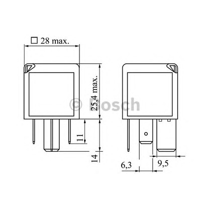 Фото Реле, рабочий ток BOSCH 0986332001