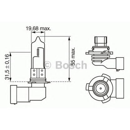 Foto Glühlampe, Fernscheinwerfer BOSCH 1987302154