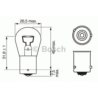 Foto Glühlampe, Blinkleuchte; Glühlampe, Blinkleuchte BOSCH 1987302213