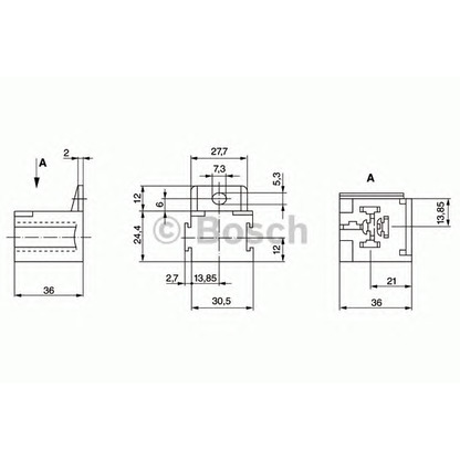 Photo Relay Socket BOSCH 3334485008