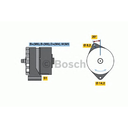 Foto Regulador del alternador BOSCH 6033GB3014