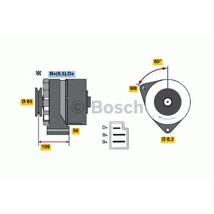 Photo Alternator Regulator BOSCH 9120080176