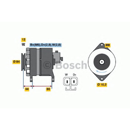 Photo Alternator BOSCH 9120334638