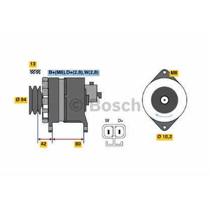 Photo Alternator BOSCH 9120334643