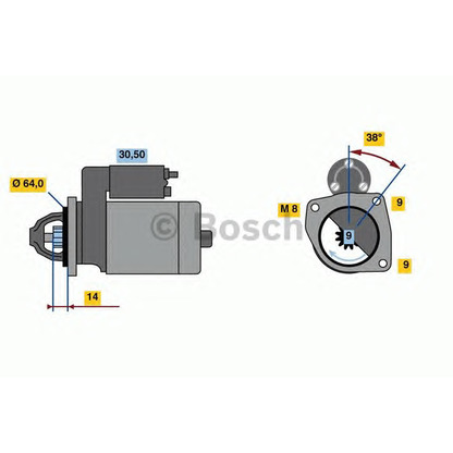 Foto Motor de arranque BOSCH F000AL0320