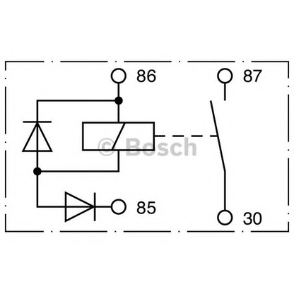 Photo Relay, main current; Relay BOSCH 0332002256