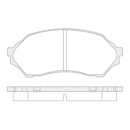 Photo Brake Pad Set, disc brake KSM-KOSHIMO 18500058027