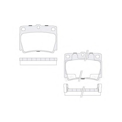 Photo Brake Pad Set, disc brake KSM-KOSHIMO 18500058048