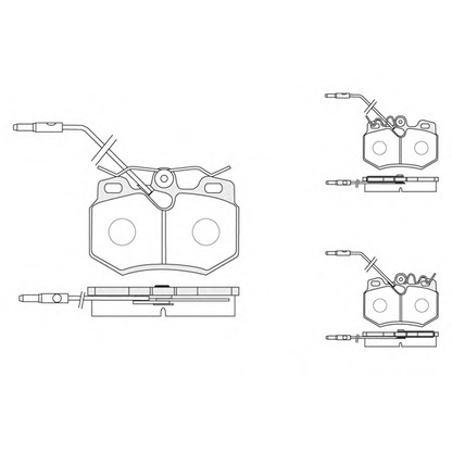 Photo Brake Pad Set, disc brake KSM-KOSHIMO 18500058181