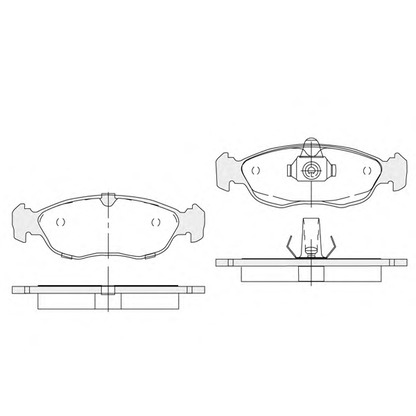 Photo Brake Pad Set, disc brake KSM-KOSHIMO 18500058194