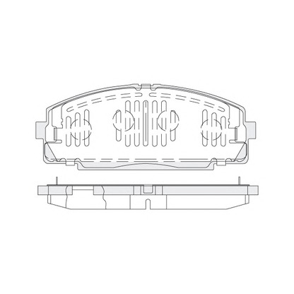 Фото Комплект тормозных колодок, дисковый тормоз KSM-KOSHIMO 18500058228