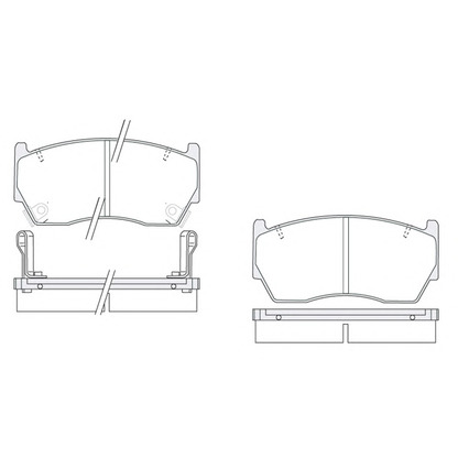 Photo Brake Pad Set, disc brake KSM-KOSHIMO 18500058006