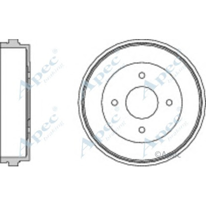 Foto Tambor de freno APEC braking DRM9526