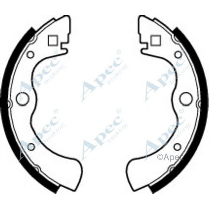 Photo Brake Shoe Set APEC braking SHU105