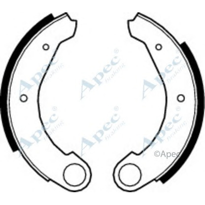 Фото Комплект тормозных колодок APEC braking SHU15