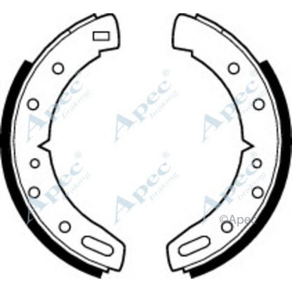 Фото Комплект тормозных колодок APEC braking SHU202