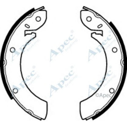 Photo Brake Shoe Set APEC braking SHU224