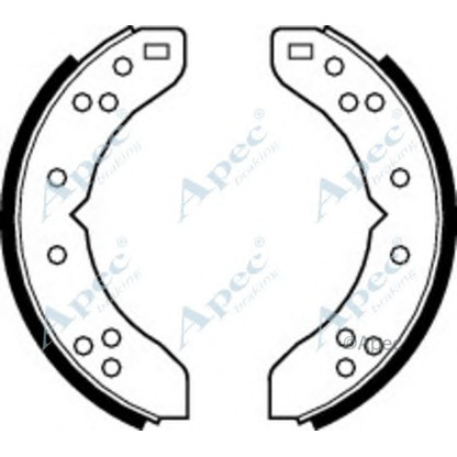 Photo Brake Shoe Set APEC braking SHU250