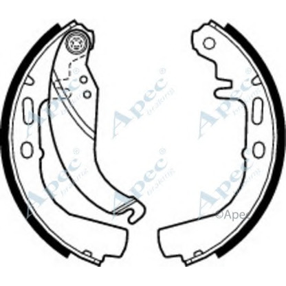 Photo Brake Shoe Set APEC braking SHU329