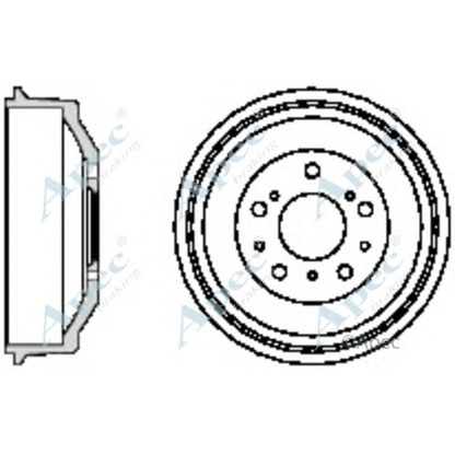 Фото Тормозной барабан APEC braking DRM9705