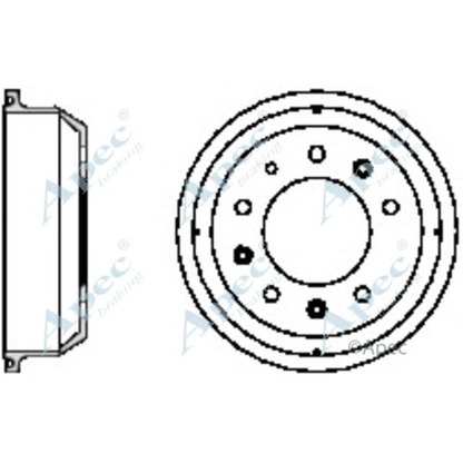 Foto Tambor de freno APEC braking DRM9706