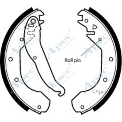 Foto Bremsbackensatz APEC braking SHU360