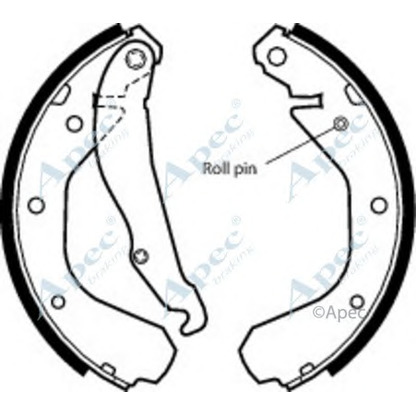 Foto Bremsbackensatz APEC braking SHU361