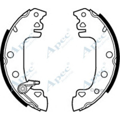 Фото Комплект тормозных колодок APEC braking SHU371