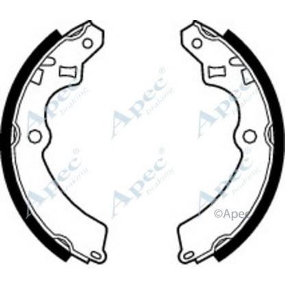 Фото Комплект тормозных колодок APEC braking SHU405