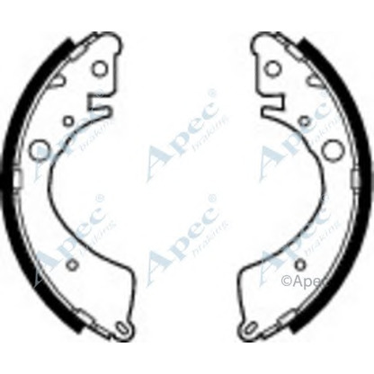 Photo Jeu de mâchoires de frein APEC braking SHU435