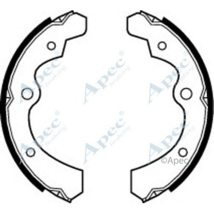 Фото Комплект тормозных колодок APEC braking SHU444